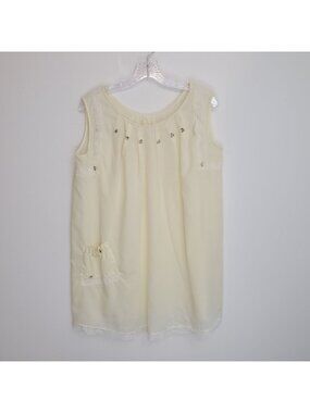 Katz vintage butter yellow mini gown, approximately 1960's